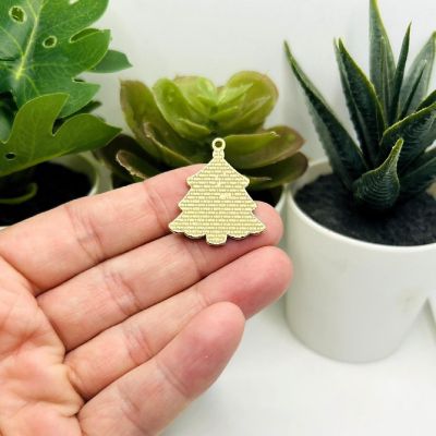 20 Pcs Enamel Christmas Tree Charms Image 2