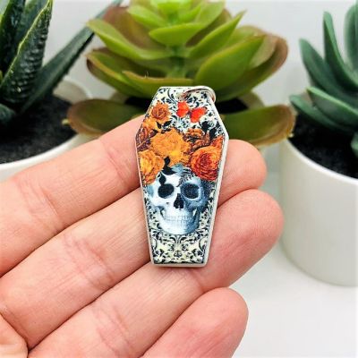 20 Pcs Fall Dia De Los Muertos Charms Image 1
