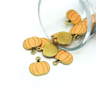 20 Pcs Fall Pumpkin Charms Image 1