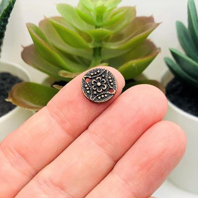 20 Pcs Flower Button Connector Charms Image 1