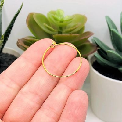20 Pcs Gold Plated Wine Ring Bases Image 1