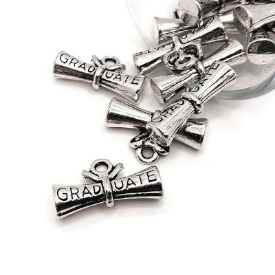 20 Pcs Graduate Scroll Diploma Charms Image 1