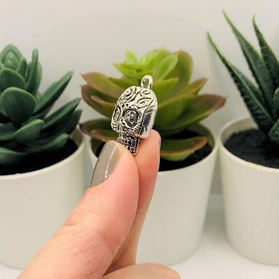 20 Pcs Halloween 3D Sugar Skull Charms Image 3
