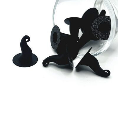 20 Pcs Halloween 3D Witch Hat Charms Image 1