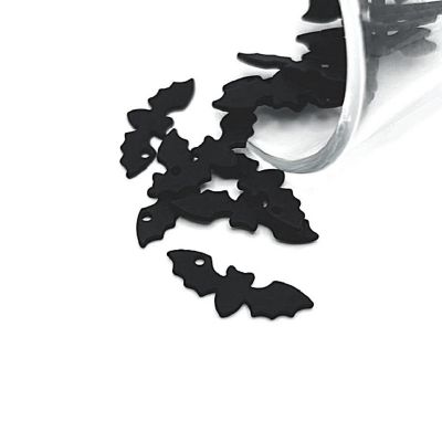 20 Pcs Halloween Black Bat Charms Image 1