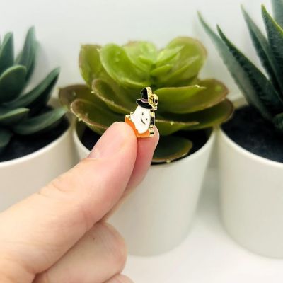 20 Pcs Halloween Ghost and Broom Charms Image 3