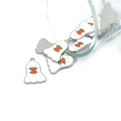 20 Pcs Halloween Ghost Pumpkin Charms Image 1