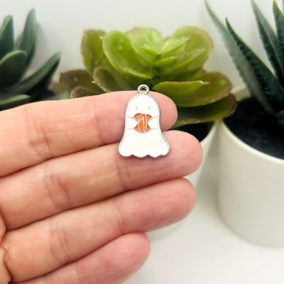 20 Pcs Halloween Ghost Pumpkin Charms Image 1