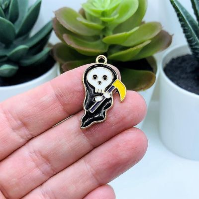 20 Pcs Halloween Grim Reaper Charms Image 1