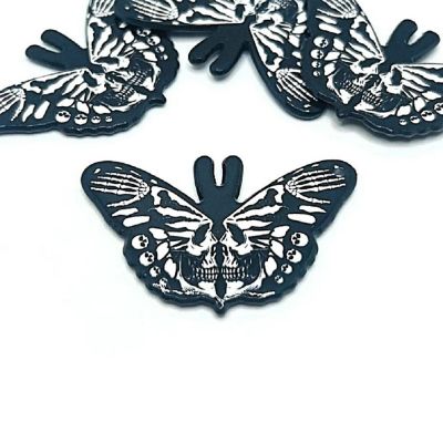 20 Pcs Halloween Moth Charms Image 1