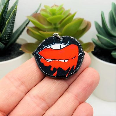 20 Pcs Halloween Mouth Charms Image 1