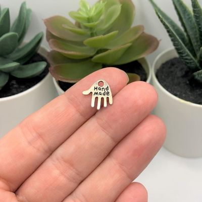 20 Pcs Hand Handmade Artisan Tag Charms Image 1
