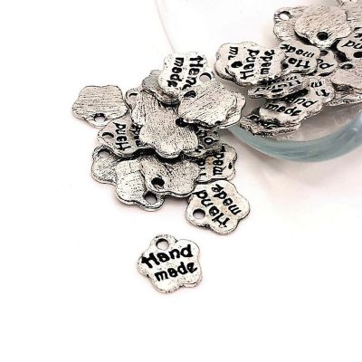20 Pcs Handmade Flower Artisan Charms Image 1