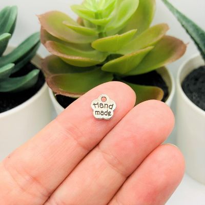 20 Pcs Handmade Flower Artisan Charms Image 1