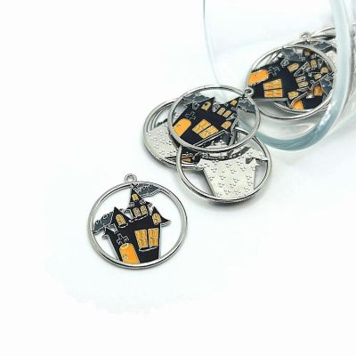 20 Pcs Haunted House Halloween Charms Image 1