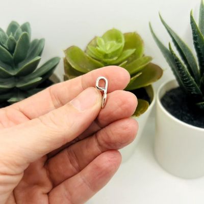 20 Pcs Heart Shaped Jewelry Bails Image 2