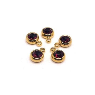 20 Pcs January Red Charms Image 1