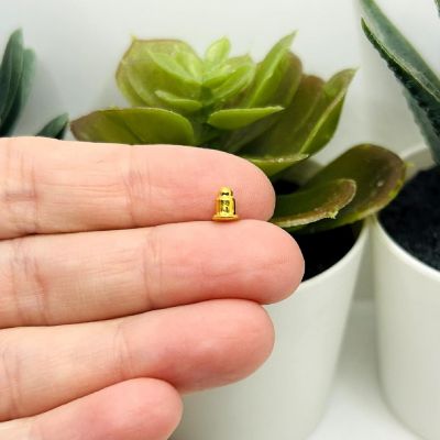 20 Pcs Light Gold Earring Backs Image 1