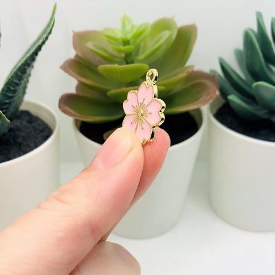 20 Pcs Light Pink Cherry Blossom Flowers Image 3