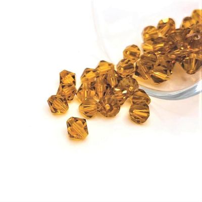 20 Pcs November Yellow Birthstone Beads Image 1