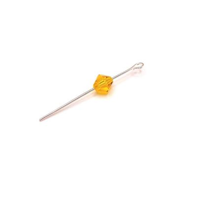 20 Pcs November Yellow Birthstone Beads Image 1