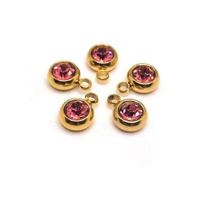 20 Pcs October Pink Charms Image 1