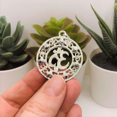 20 Pcs Om Pendants with Chakra Image 2