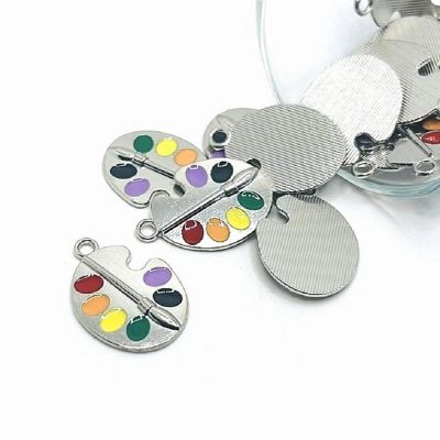 20 Pcs Paint Palette Artist Charm Image 1