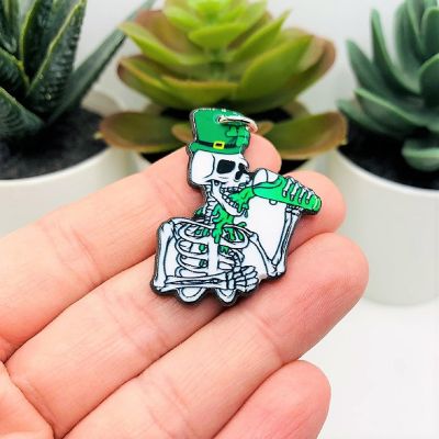 20 Pcs Punk St. Patrick's Day Skeletons Image 1