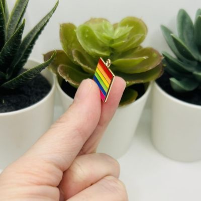 20 Pcs Rainbow Pride Flag Charms Image 3