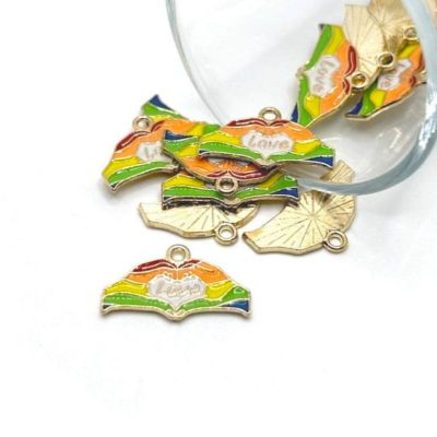 20 Pcs Rainbow Pride Love Charms Image 1
