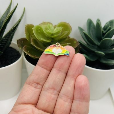 20 Pcs Rainbow Pride Love Charms Image 1