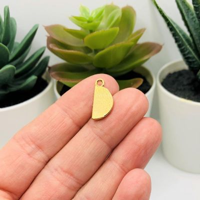 20 Pcs Red and Gold Watermelon Charms Image 2