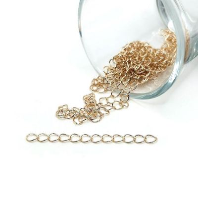 20 Pcs Rose Gold Necklace Extenders Image 1