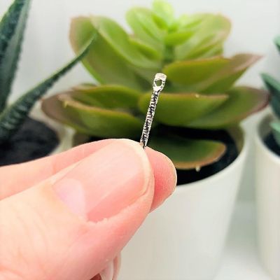 20 Pcs Silver 17x2mm Bar Connectors Image 2
