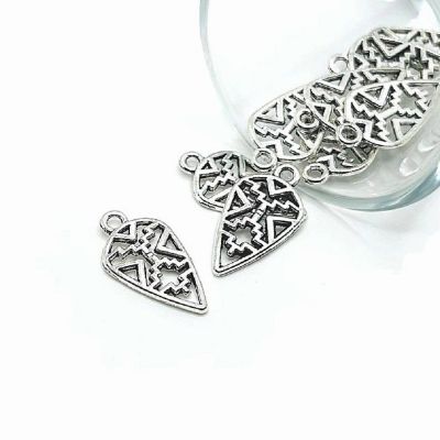 20 Pcs Silver Aztec Arrow Charms Image 1