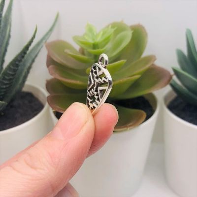 20 Pcs Silver Aztec Arrow Charms Image 2