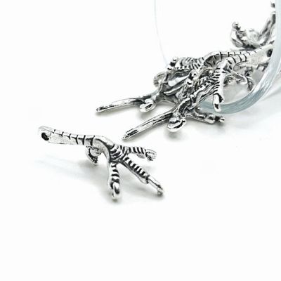 20 Pcs Silver Bird Talon Charms Image 1