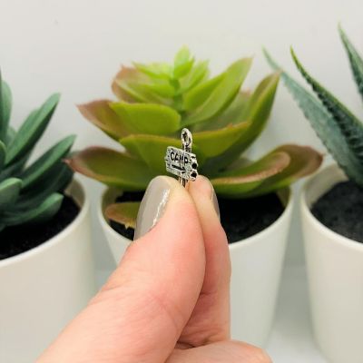 20 Pcs Silver Camp Sign Charms Image 3