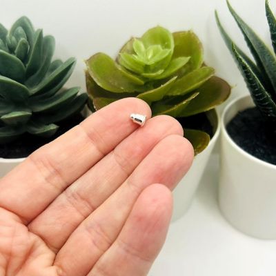 20 Pcs Silver Earring Back Stoppers Image 1