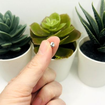 20 Pcs Silver Earring Back Stoppers Image 2