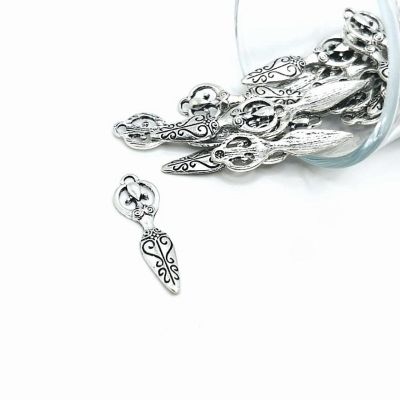 20 Pcs Silver Goddess Charms Image 1