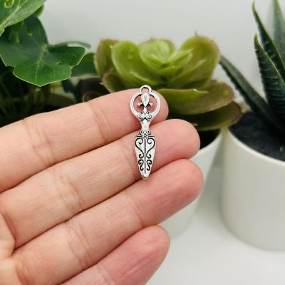 20 Pcs Silver Goddess Charms Image 1