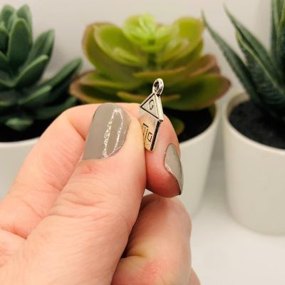 20 Pcs Silver House Charms Image 3