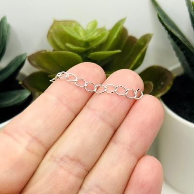 20 Pcs Silver Necklace Extenders Image 1