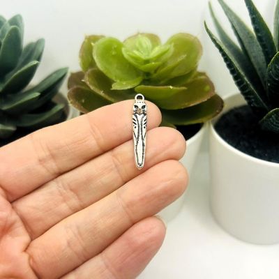 20 Pcs Silver Owl Pendant Charms Image 1
