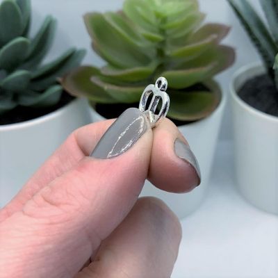 20 Pcs Silver Peace Heart Hippie Charms Image 2