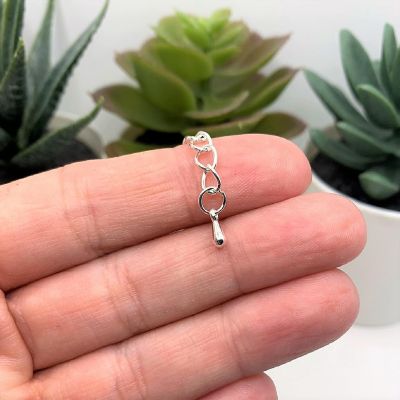 20 Pcs Silver Plated Necklace Extenders Image 1