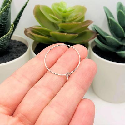 20 Pcs Silver Plated Wine Ring Bases Image 1