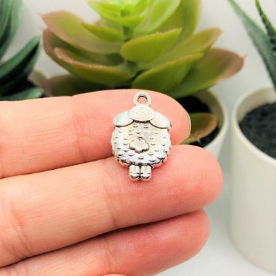 20 Pcs Silver Sheep and Lamb Charms Image 2